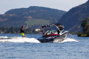 Wake boarding at Ponderosa Point Resort