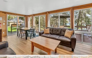 Tamarak Cabin - View from living room - Okanagan Accommodations on Skaha Lake