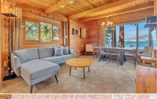 Ash Three bedroom Cabin - View from living room - Okanagan Accommodations on Skaha Lake