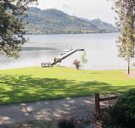 Dock at Ponderosa Point Resort on Skaha Lake