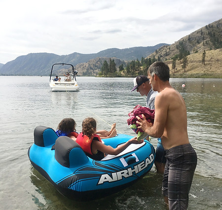 Tubing on Skaha Lake