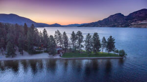 Aerial - Ponderosa Point Resort- OKanagan BC