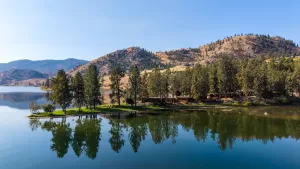 Aerial - Ponderosa Point Resort- OKanagan BC