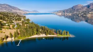 Aerial - Ponderosa Point Resort- OKanagan BC